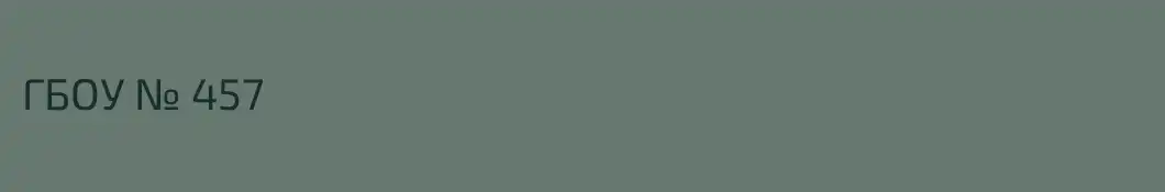 ГБОУ № 457